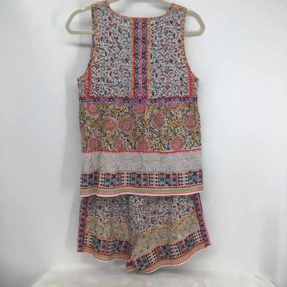 Calypso St. Barth Two Piece Short Set Embroidered Top & Shorts Beach Size XS - Picture 2 of 8